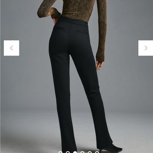 Anthropologie Maeve Ankle-Zip Pants linen blend size 2P NWT - Picture 2 of 12